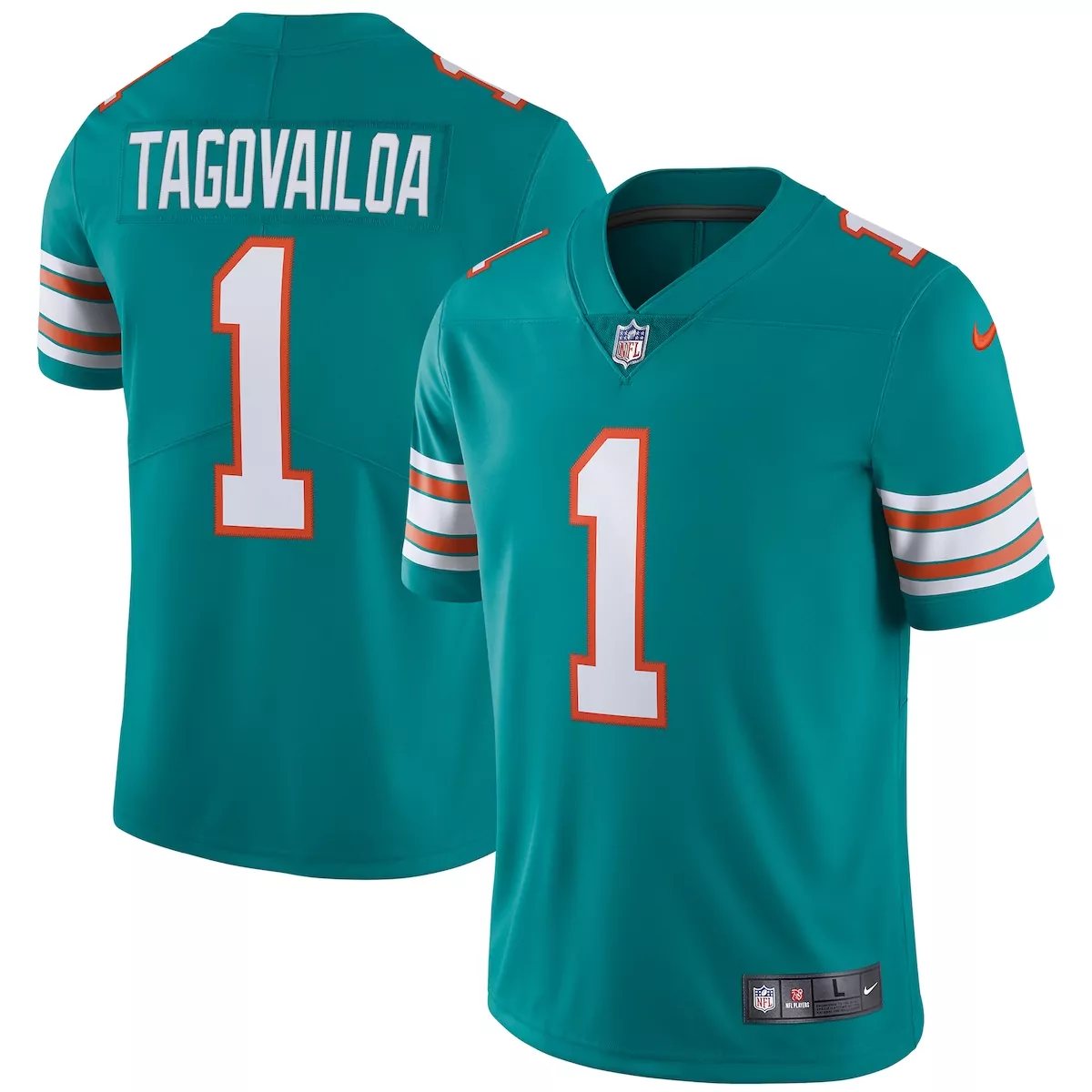 Miami Dolphins Tua Tagovailoa Aqua Alternate Vapor Limited Jersey | MUV Style | Fan Gear for Men, Women & Youth