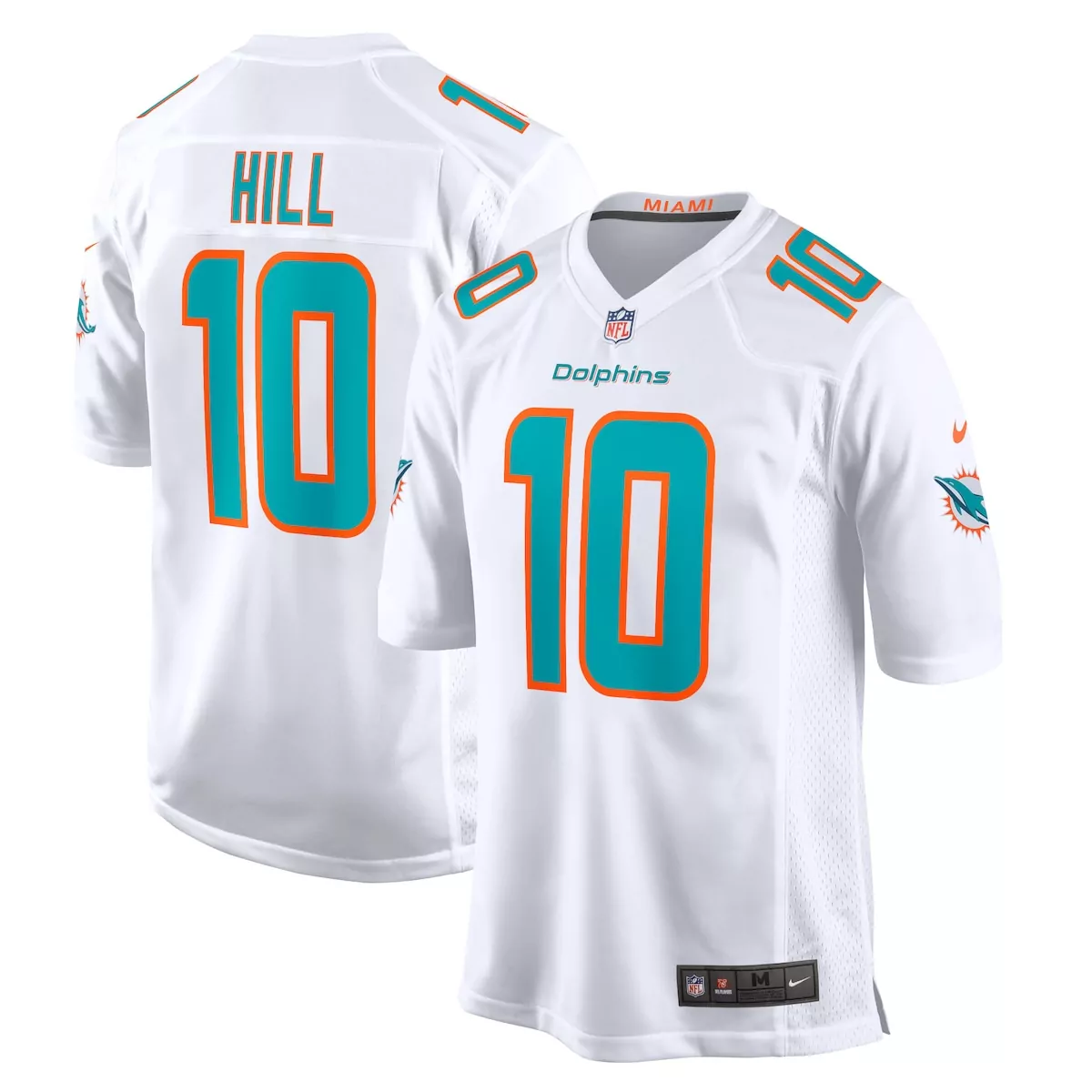 Tyreek Hill Miami Dolphins White Game Jersey | Classic Style Fan Gear | For Men, Women & Youth