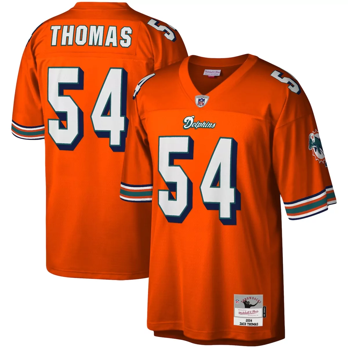 Miami Dolphins Zach Thomas Orange Legacy Jersey | Fan Gear | For Men, Women & Youth