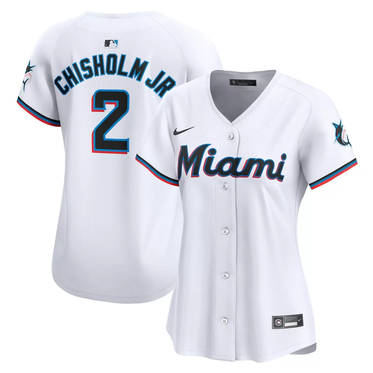 Jazz Chisholm Jr. Miami Marlins Limited Player Jersey | White Home Edition for Men, Women & Youth