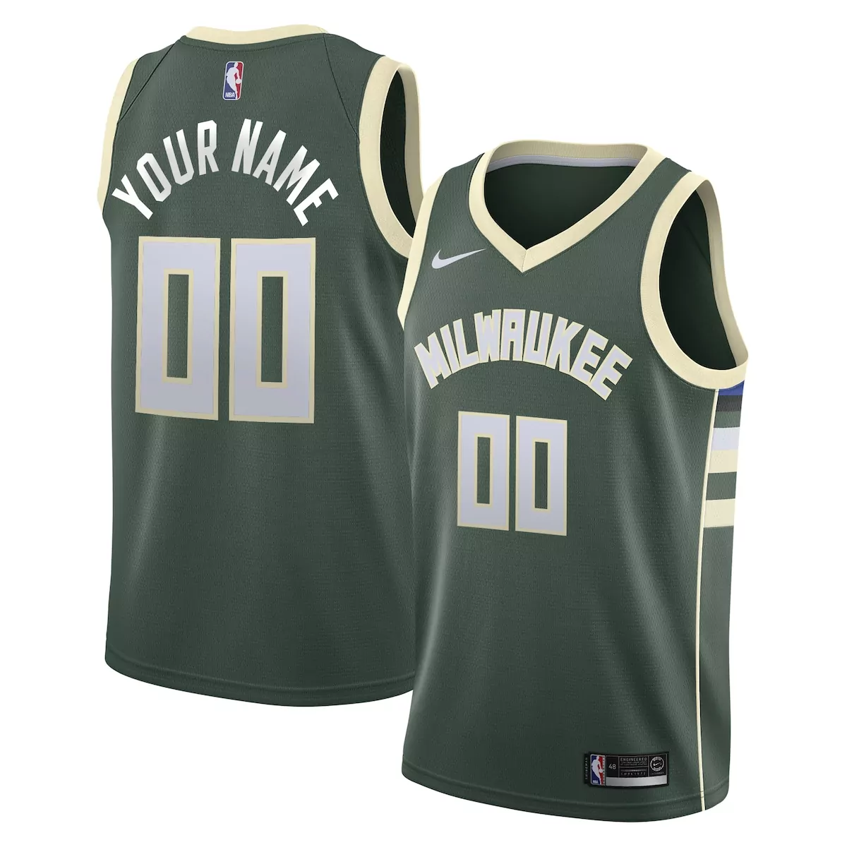 Custom Milwaukee Bucks Icon Jersey | Personalize Your Fan Gear | For Men, Women & Youth