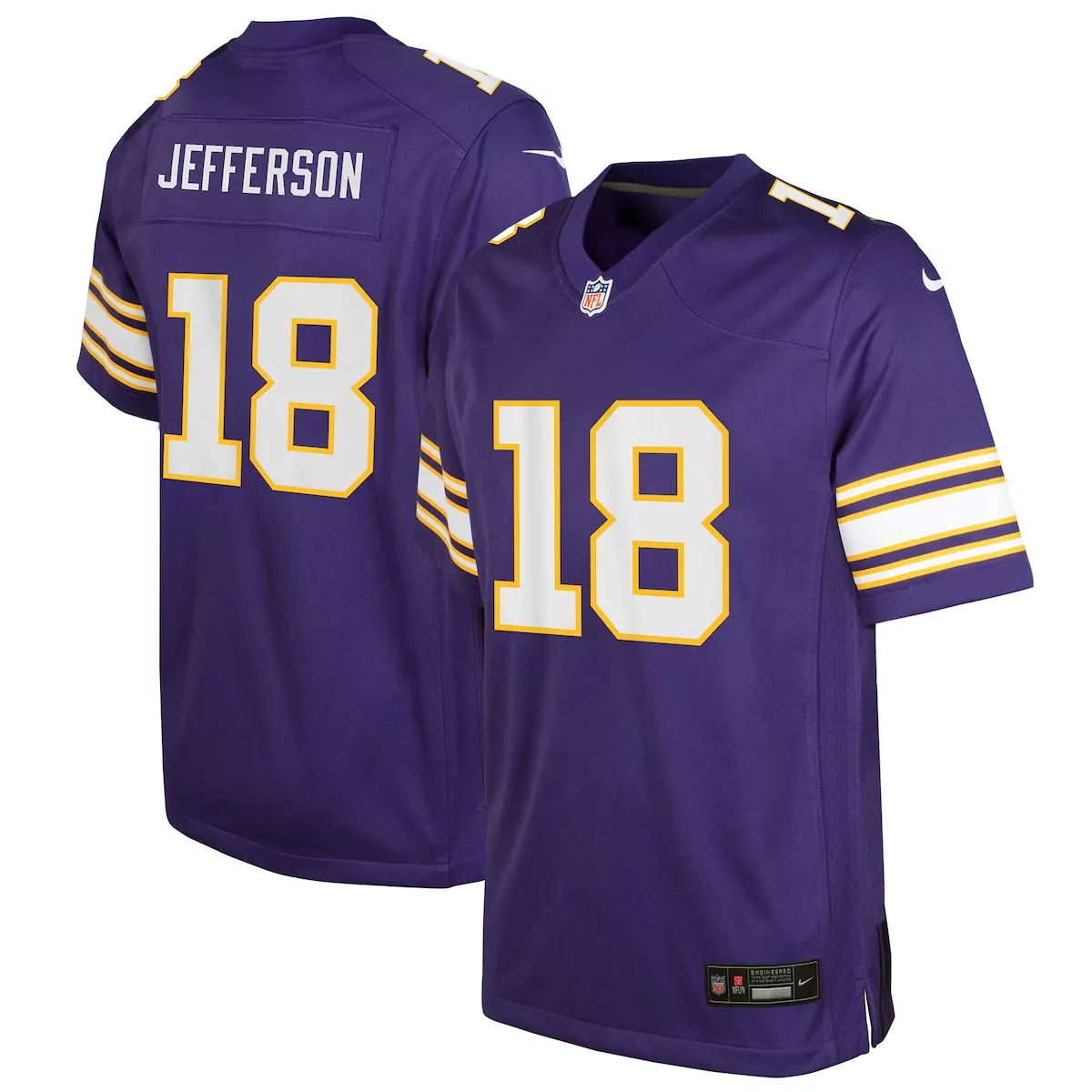 Justin Jefferson Minnesota Vikings Purple Game Jersey | Perfect for Every Fan | For Men, Women & Youth