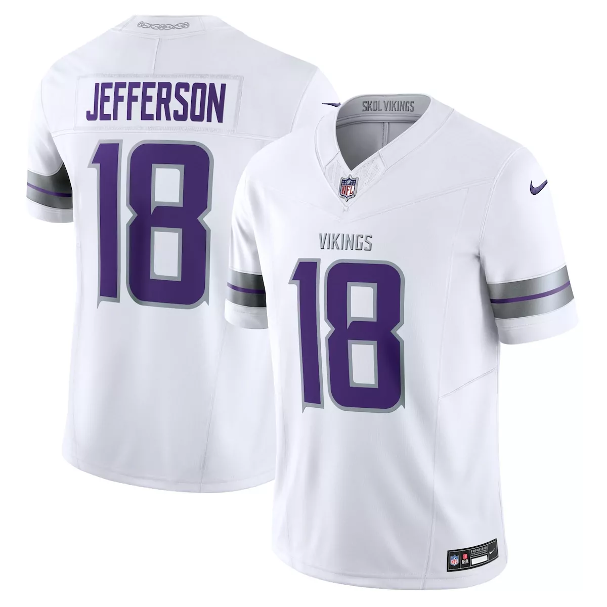 Justin Jefferson Minnesota Vikings White Alternate Vapor F.U.S.E Limited Jersey | Exclusive Fan Gear for Game Day | For Men, Women & Youth
