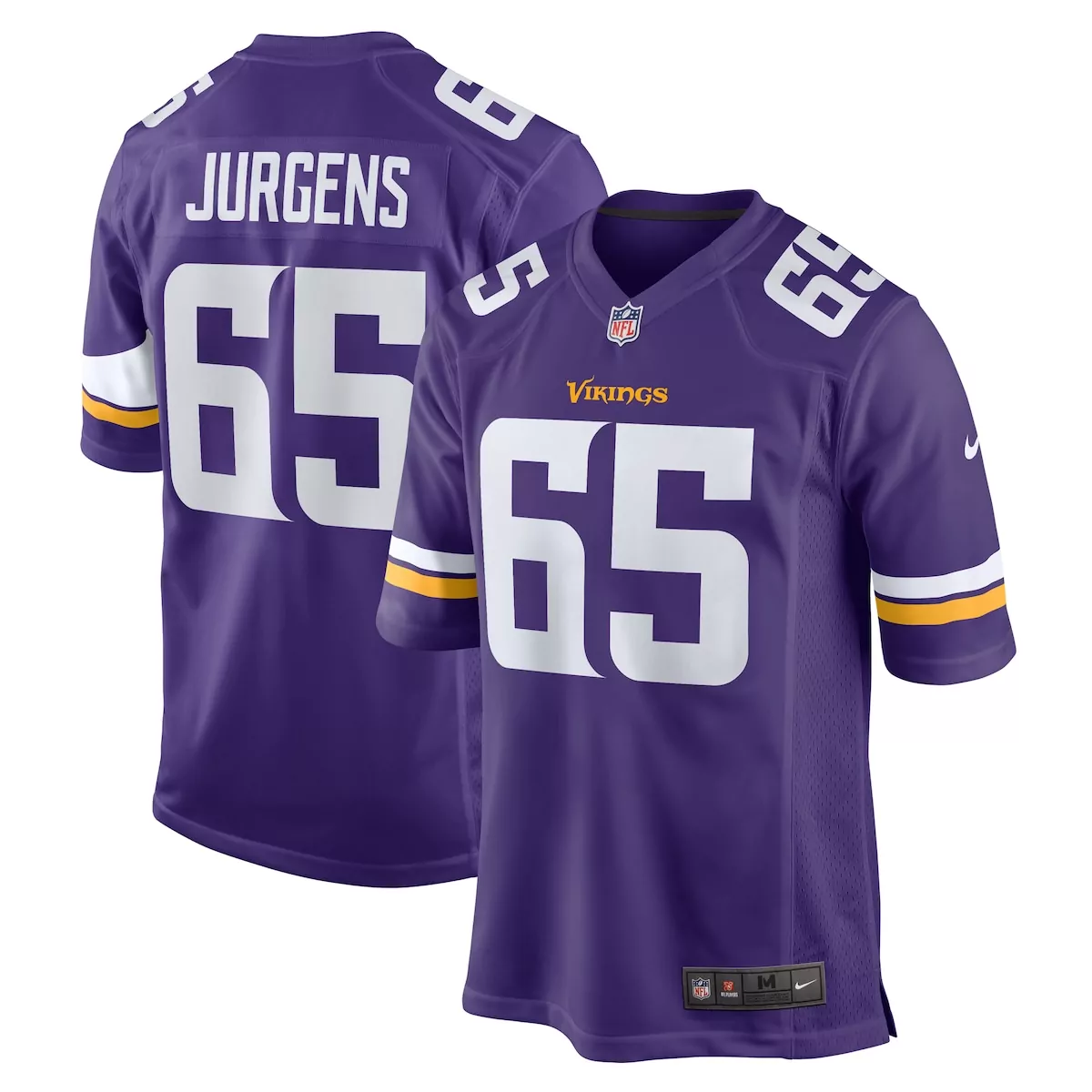 Michael Jurgens Minnesota Vikings Purple Game Jersey | Essential Fan Gear for Game Day | For Men, Women & Youth