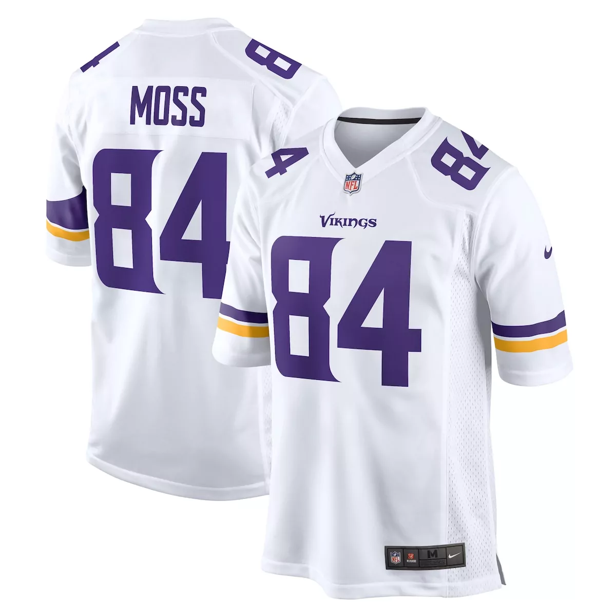 Randy Moss Minnesota Vikings White Retired Player Game Jersey | Classic Fan Gear | For Men, Women & Youth