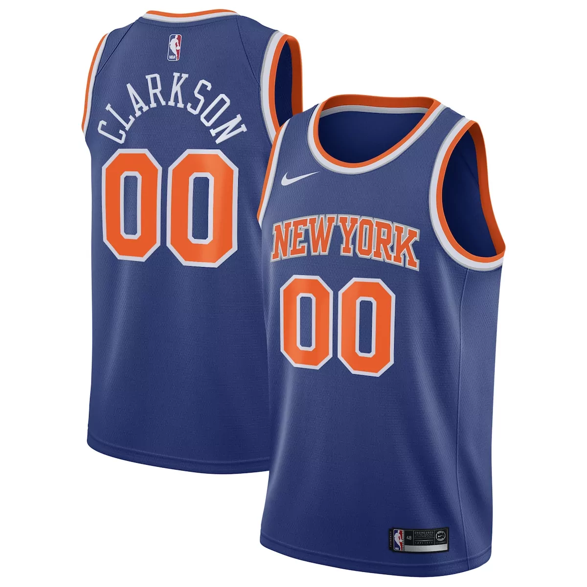 Jordan Clarkson New York Knicks Icon Edition Jersey | Blue Stitched Fan Gear | Limited Edition for Men, Women & Youth