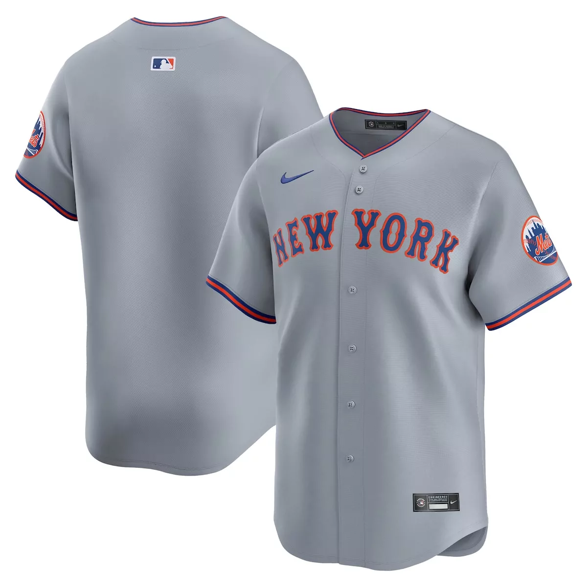 New York Mets Gray Away Limited Jersey | Classic Fan Gear | For Men, Women & Youth