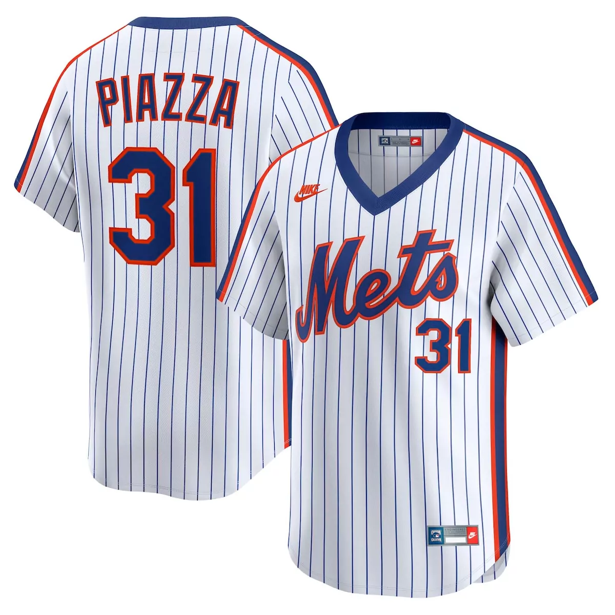 Mike Piazza New York Mets White Throwback Cooperstown Collection Limited Jersey | Exclusive Fan Gear for Men, Women & Youth | Ideal for Collectors