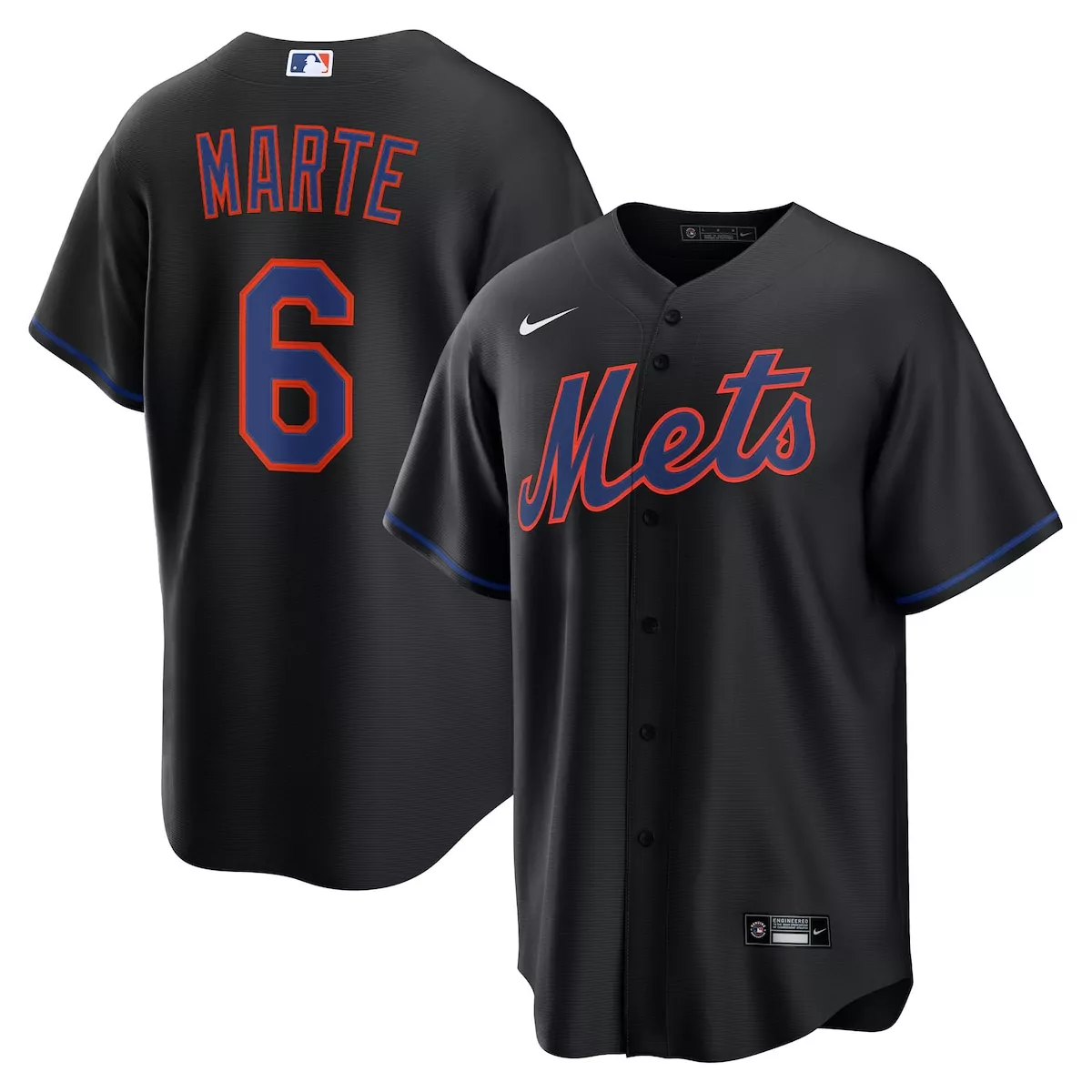 Starling Marte New York Mets Black Alternate Jersey | Trendy Fan Gear for Men, Women & Youth