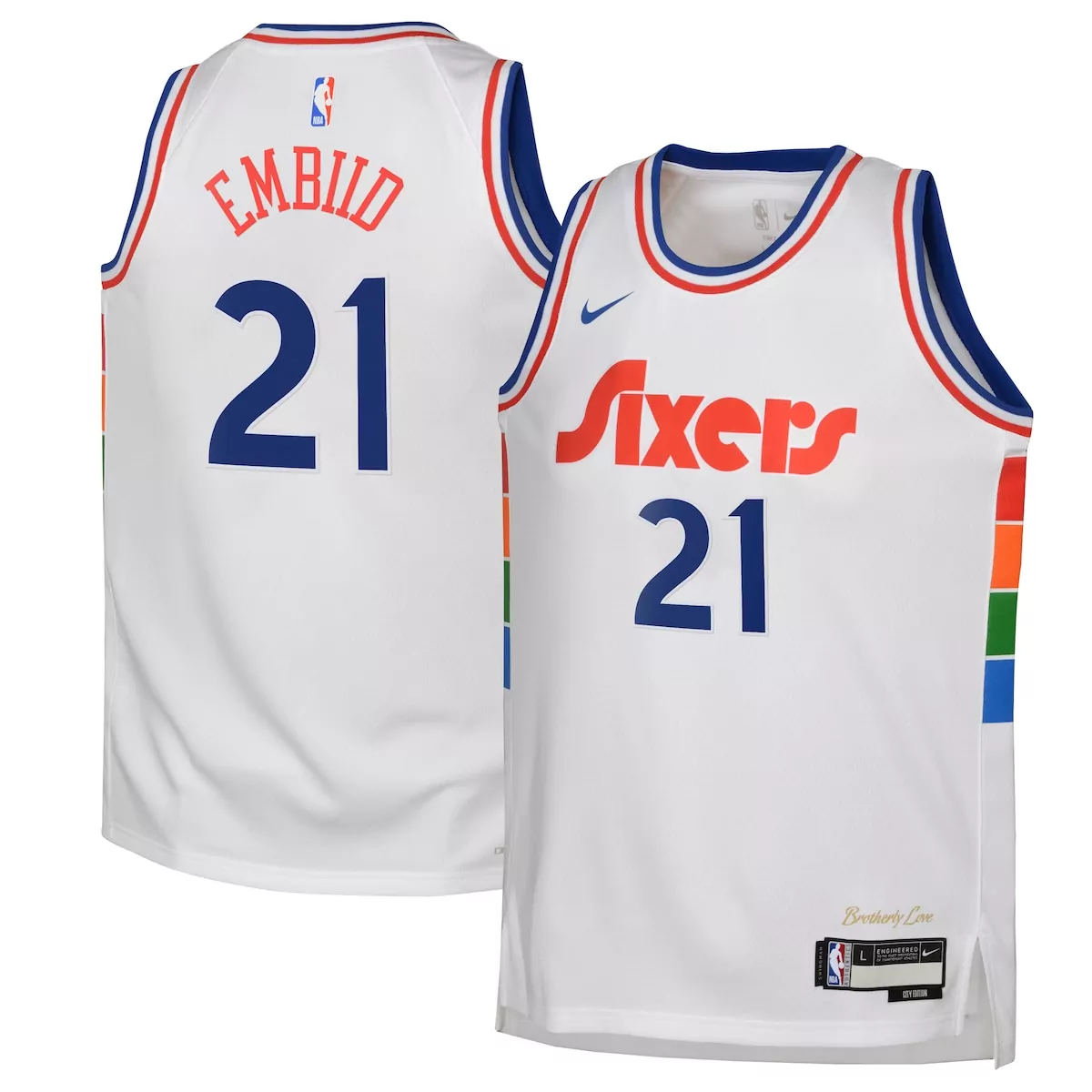 Philadelphia 76ers City Edition Jersey 2024 | White Joel Embiid | Perfect Fan Gear for Men, Women & Youth