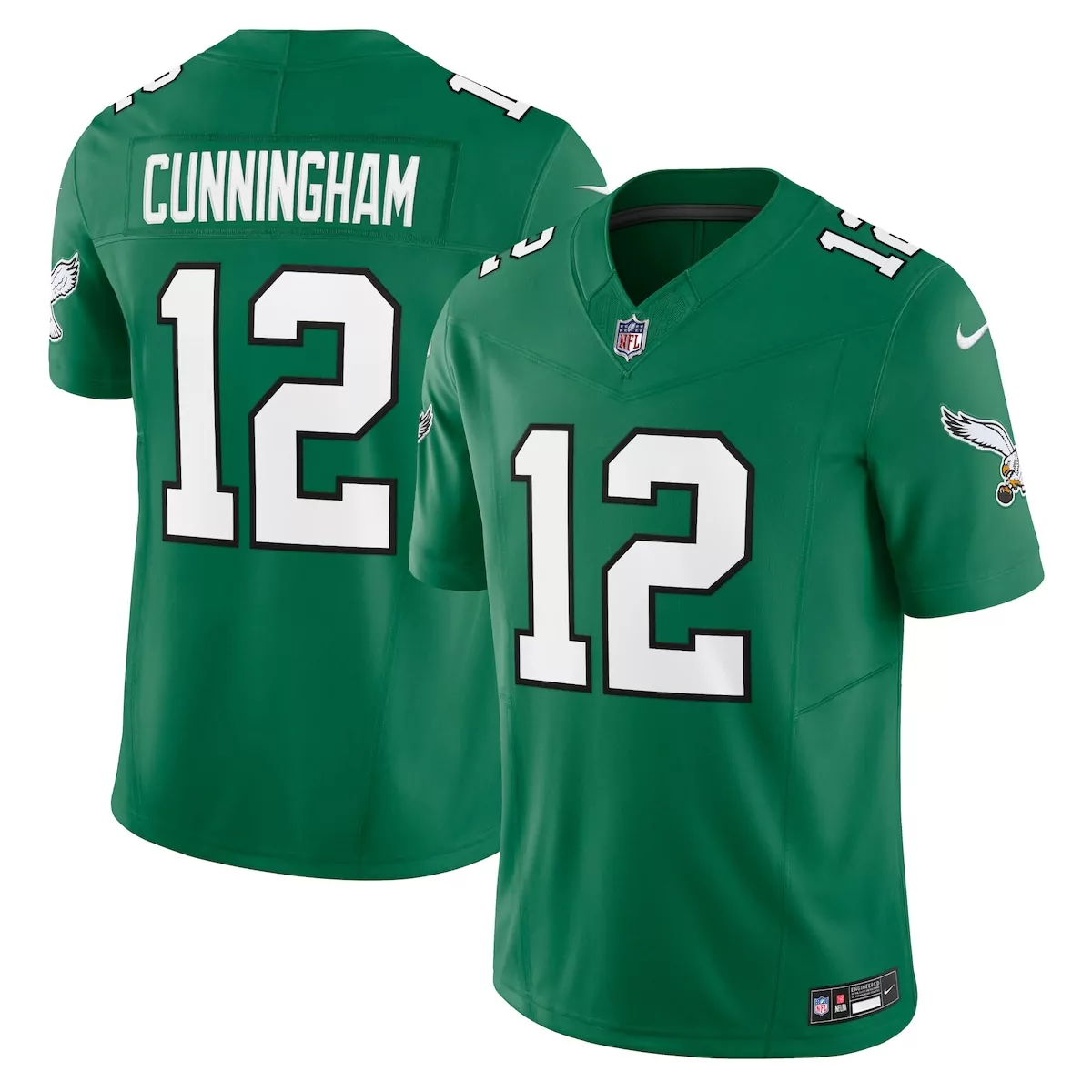Randall Cunningham Philadelphia Eagles Kelly Green Big Tall 1990 Retired Player Jersey | For Men, Women & Youth