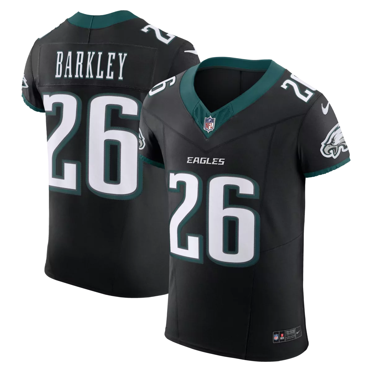 Saquon Barkley Philadelphia Eagles Black Alternate Vapor F.U.S.E Elite Jersey | High-Quality Fan Gear for Men, Women & Youth