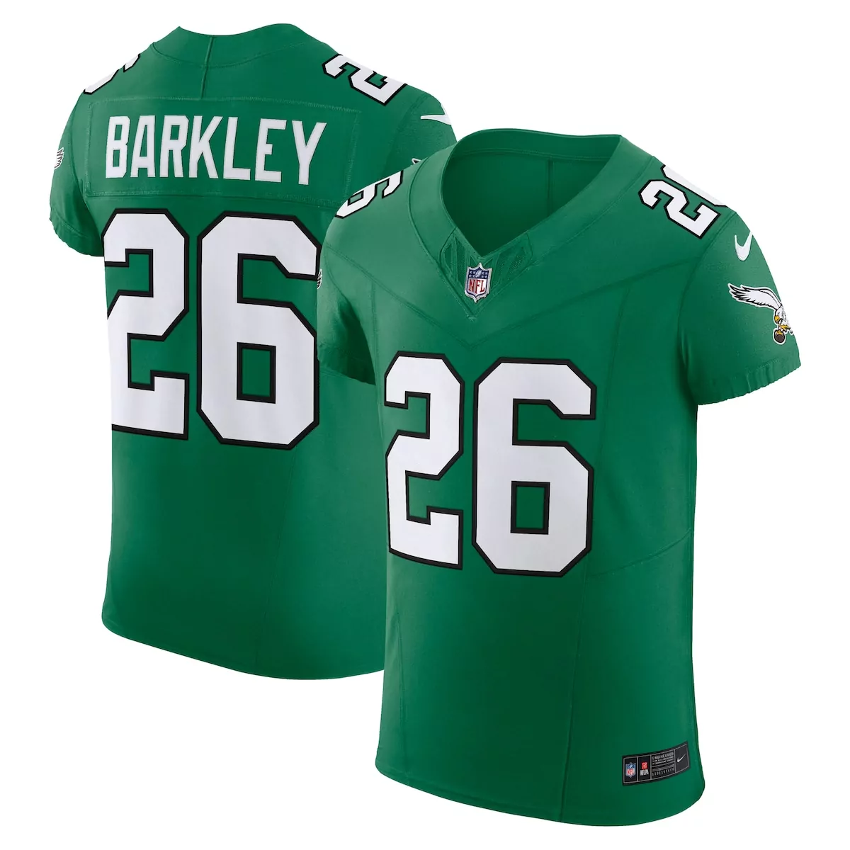 Saquon Barkley Philadelphia Eagles Kelly Green Alternate Vapor F.U.S.E Elite Jersey | High-Quality Fan Gear for Men, Women & Youth