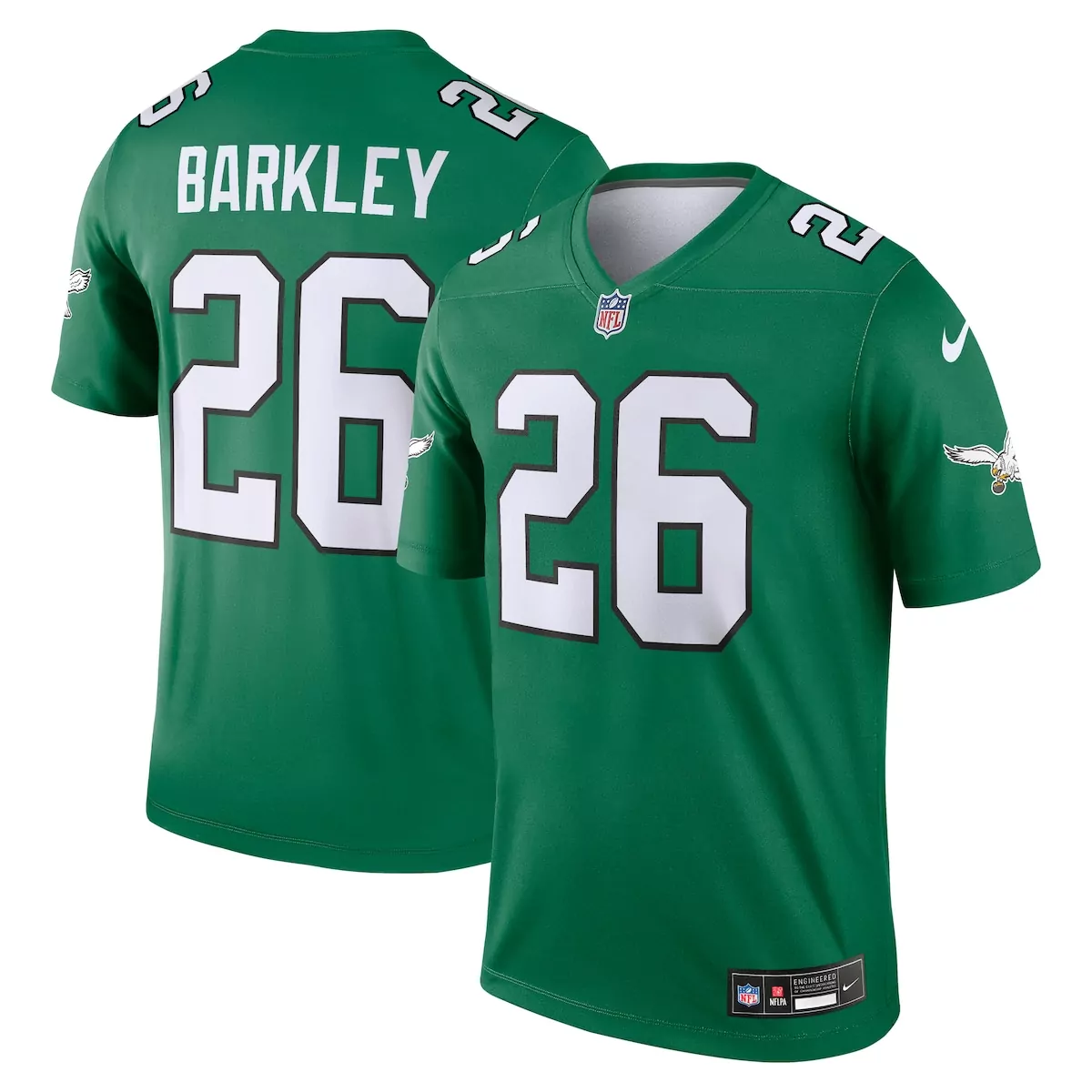 Saquon Barkley Philadelphia Eagles Kelly Green Legend Player Performance Top | Stylish Fan Gear for Men, Women & Youth