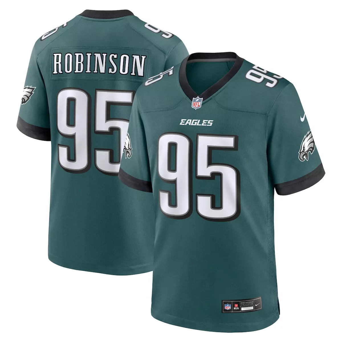 Ty Robinson Midnight Green Game Jersey | Philadelphia Eagles Team Gear | For Men, Women & Youth