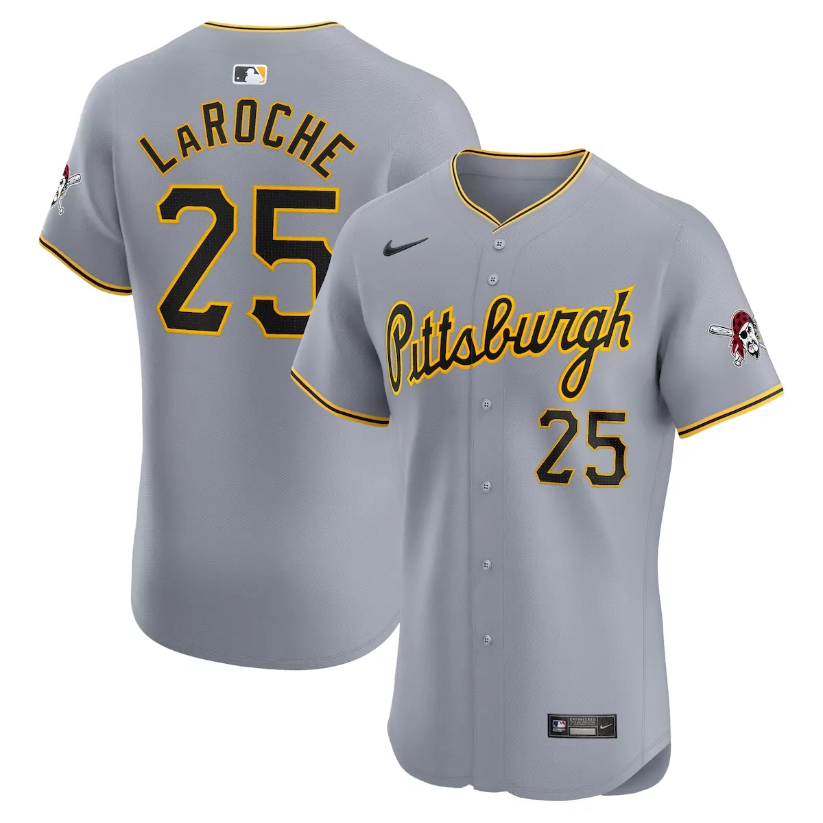 Pittsburgh Pirates Adam LaRoche Gray Road Elite Player Jersey | Limited Edition Fan Gear for Men, Women & Youth