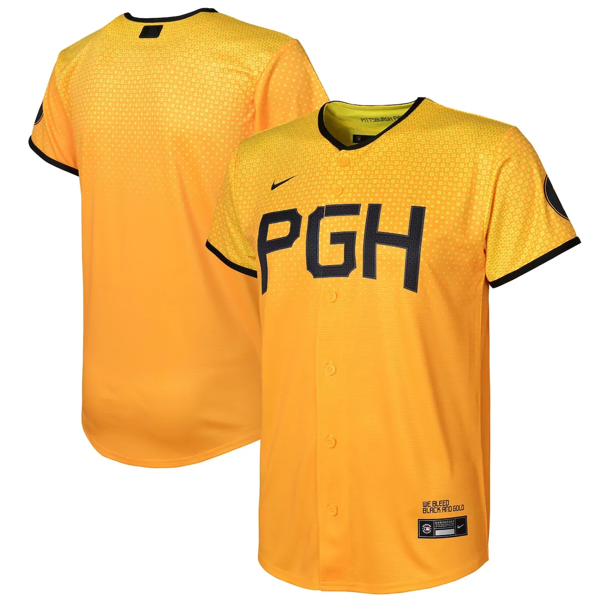 Pittsburgh Pirates Gold City Connect Jersey | Stylish Fan Gear for Men, Women & Youth | Perfect for Game Day