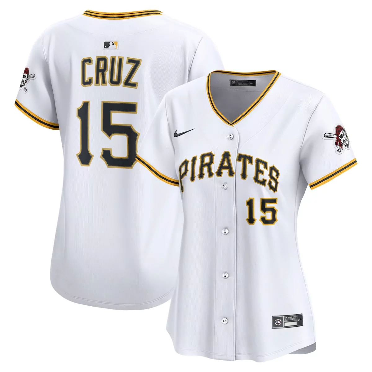O'Neil Cruz Pittsburgh Pirates Limited Player Jersey | White Home Jersey Y7W | Fan Gear for Men, Women & Youth