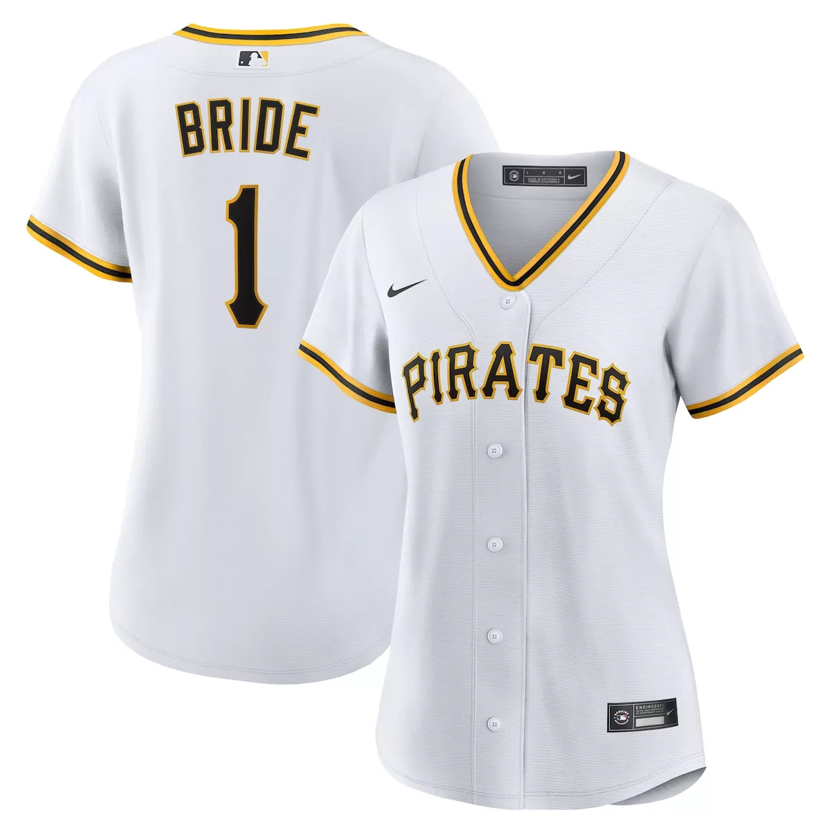 Pittsburgh Pirates White 1 Bride Home Jersey | Perfect Gift Idea | For Men, Women & Youth