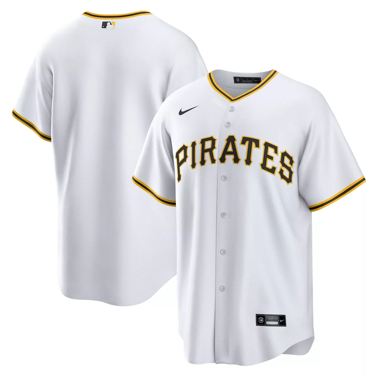 Pittsburgh Pirates White Home Team Jersey | Stylish Fan Gear | For Men, Women & Youth