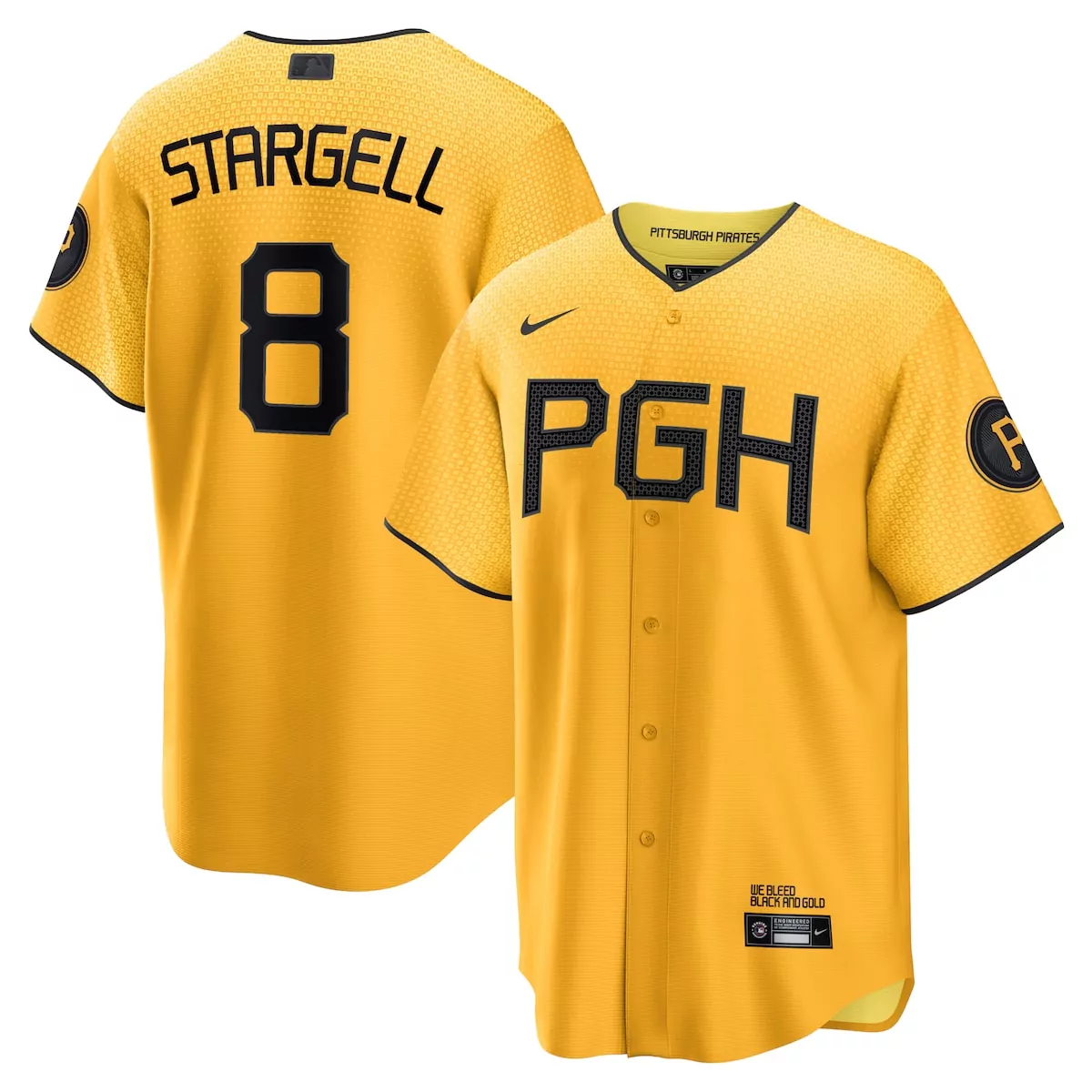 Willie Stargell Pittsburgh Pirates Gold City Connect Player Jersey | Trendy Look | For Men, Women & Youth