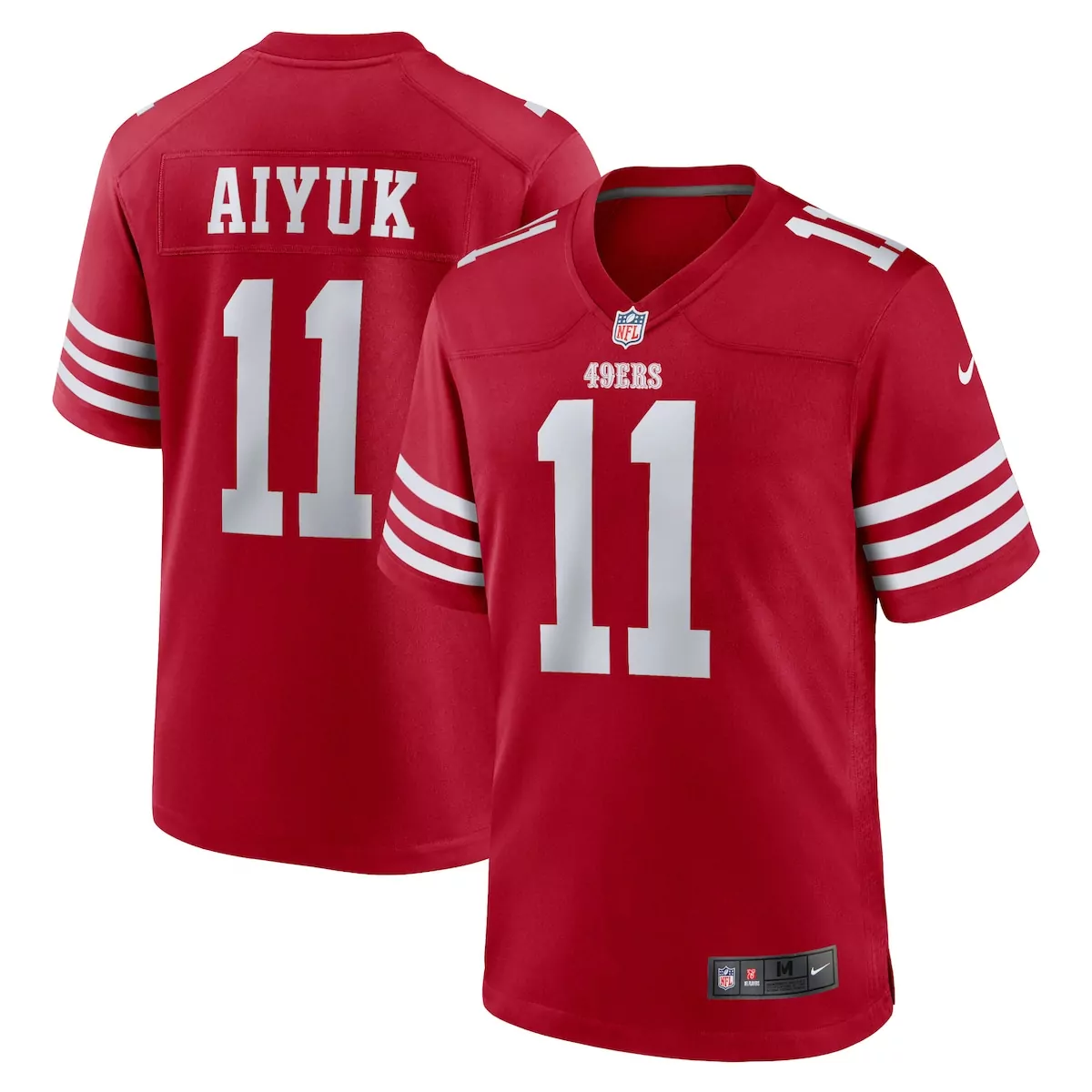 Brandon Aiyuk Scarlet Game Player Jersey | San Francisco 49ers | For Men, Women & Youth