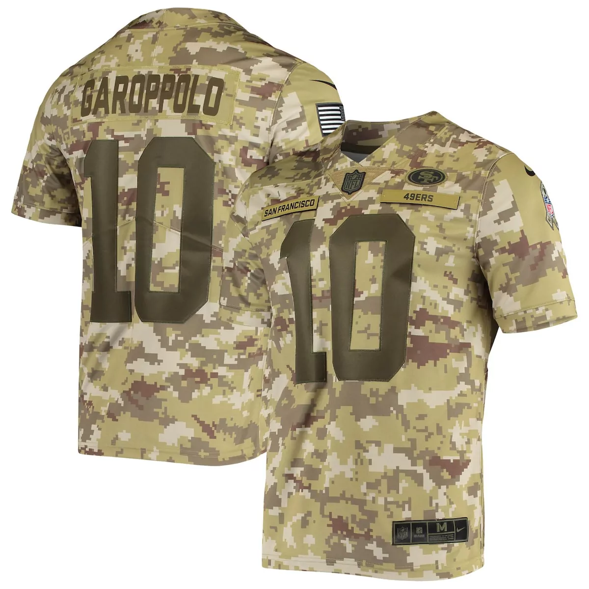Jimmy Garoppolo San Francisco 49ers Camo Salute to Service Limited Jersey | Unique Fan Gear for Men, Women & Youth