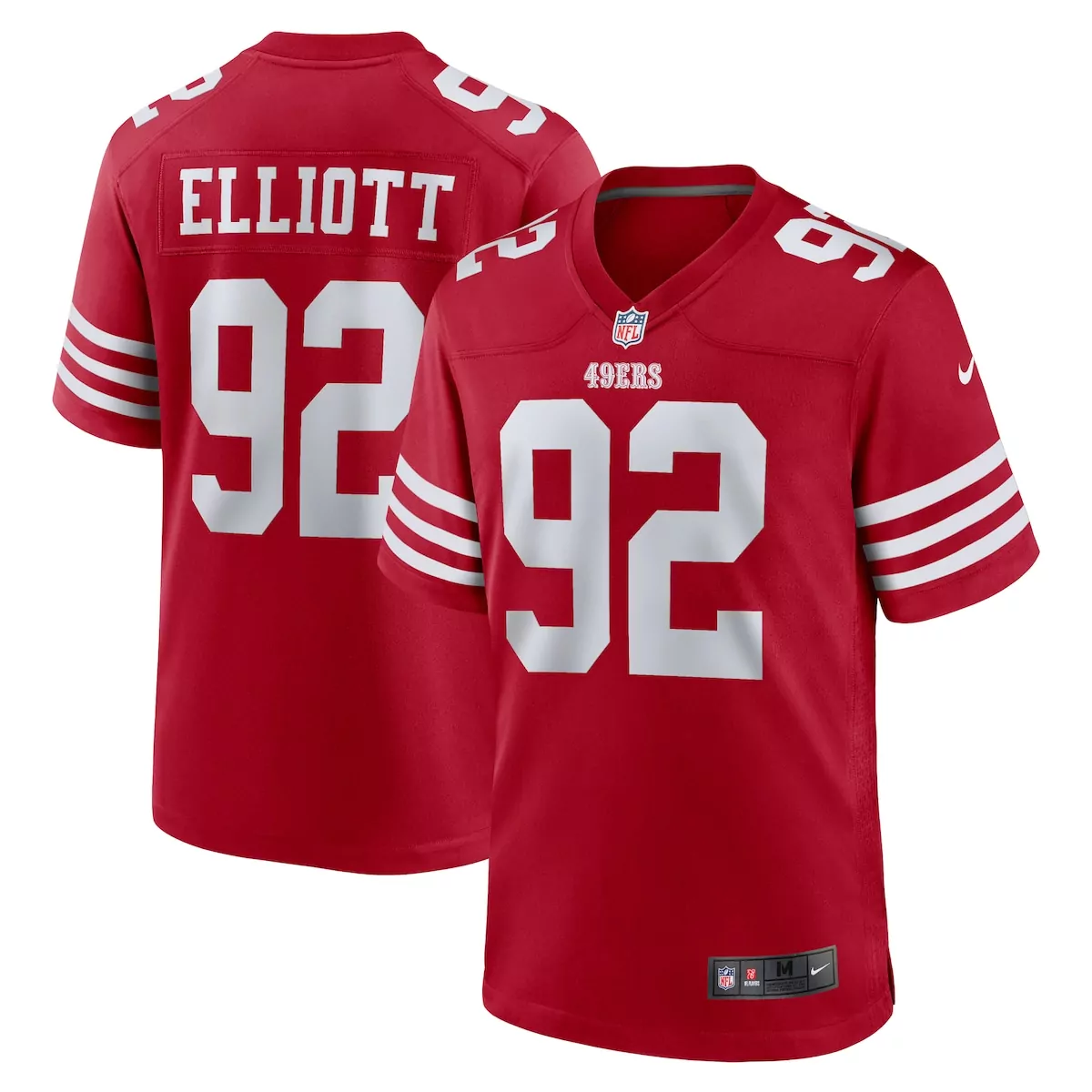 Jordan Elliott San Francisco 49ers Scarlet Team Game Jersey | Essential Fan Gear for Men, Women & Youth | Perfect for Game Day