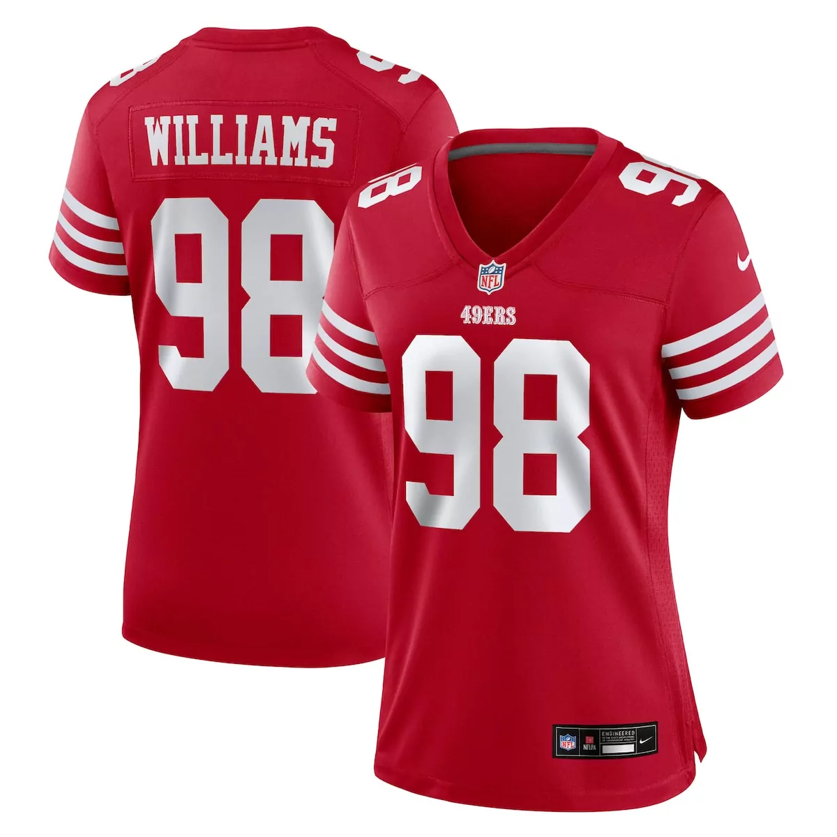 Mykel Williams San Francisco 49ers Scarlet Game Jersey | Team Gear for Men, Women & Youth | Ideal Fan Gear