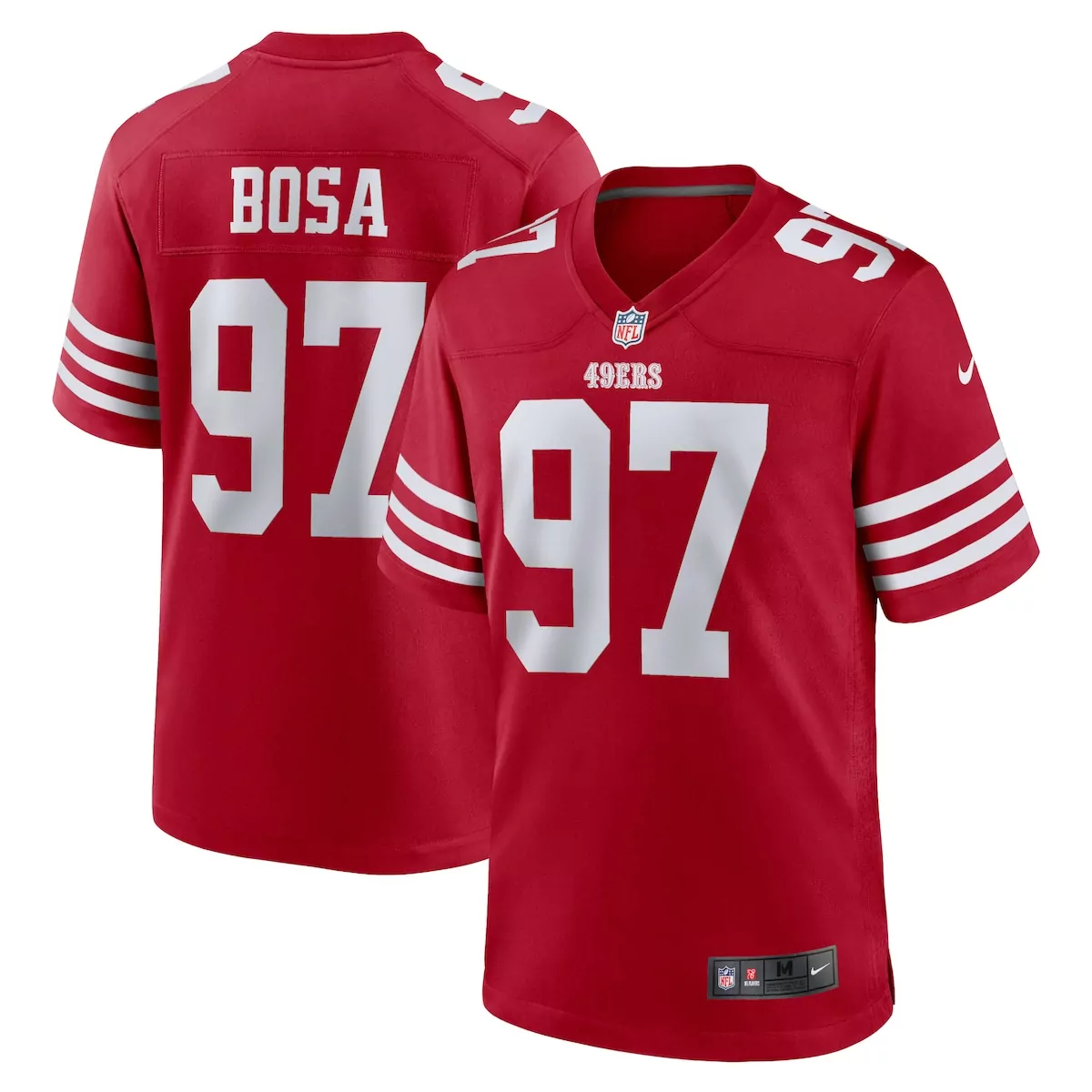 Nick Bosa San Francisco 49ers Scarlet Player Game Jersey | Stylish Fan Gear for Men, Women & Youth | Ideal Gift