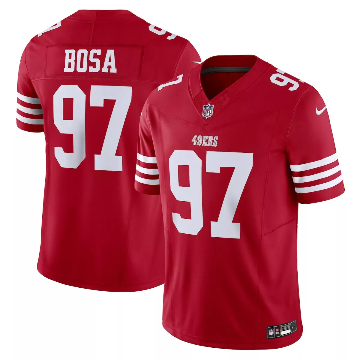 Nick Bosa San Francisco 49ers Scarlet Vapor F U S E Limited Jersey | Stylish Fan Gear for Men, Women & Youth | Ideal Gift