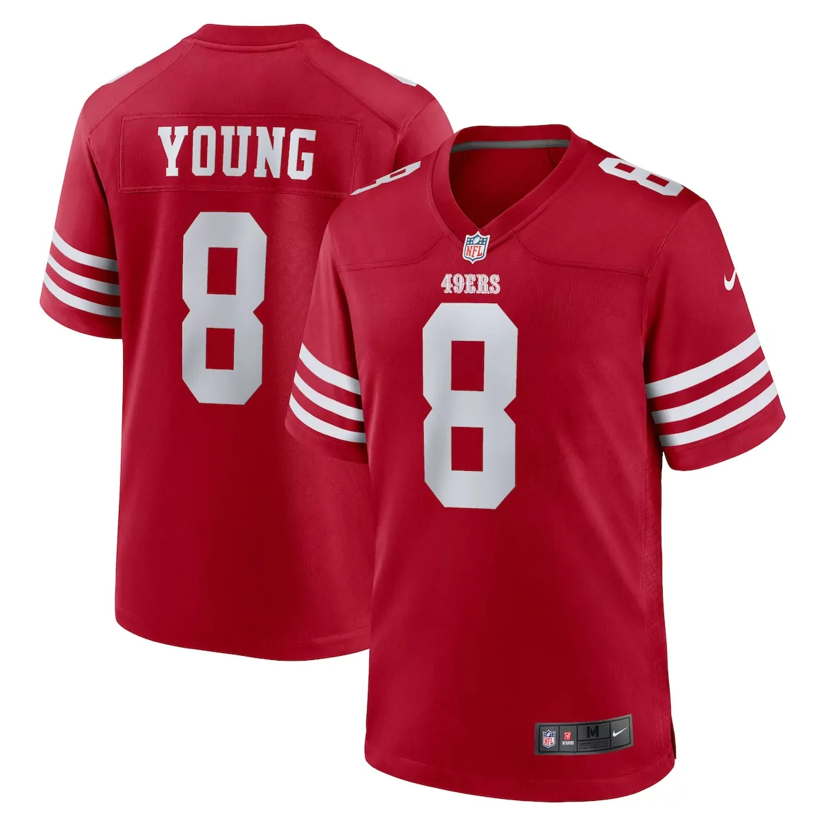 Steve Young San Francisco 49ers Scarlet Retired Game Player Jersey | Authentic Fan Gear | For Men, Women & Youth