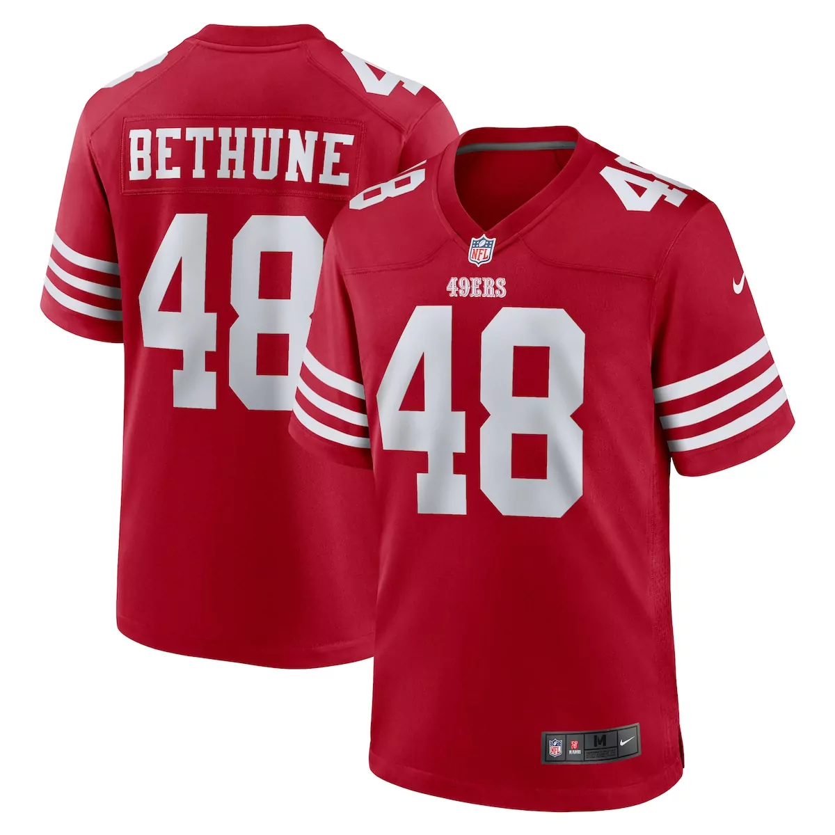 Tatum Bethune San Francisco 49ers Scarlet Game Jersey | Essential Fan Gear | For Men, Women & Youth