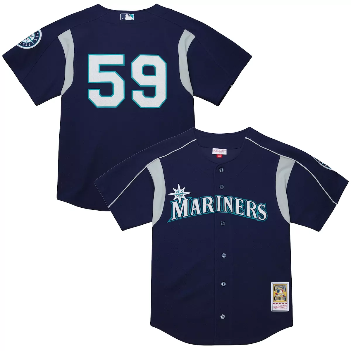 Felix Hernandez Navy Cooperstown Collection Batting Practice Jersey | Classic Fan Gear | For Men, Women & Youth