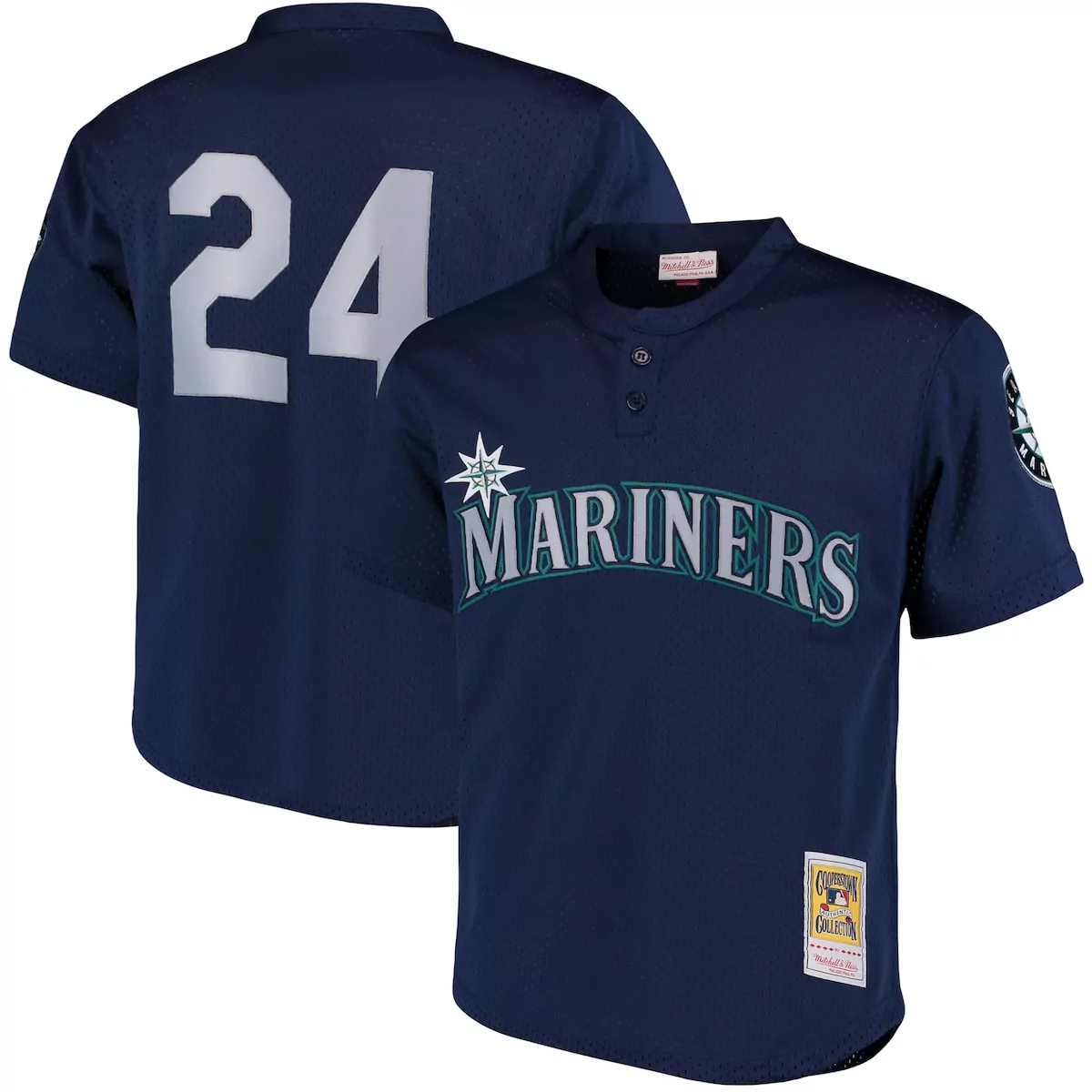 Ken Griffey Jr. Seattle Mariners Navy Cooperstown Mesh Batting Practice Jersey | Classic Fan Gear for All | For Men, Women & Youth