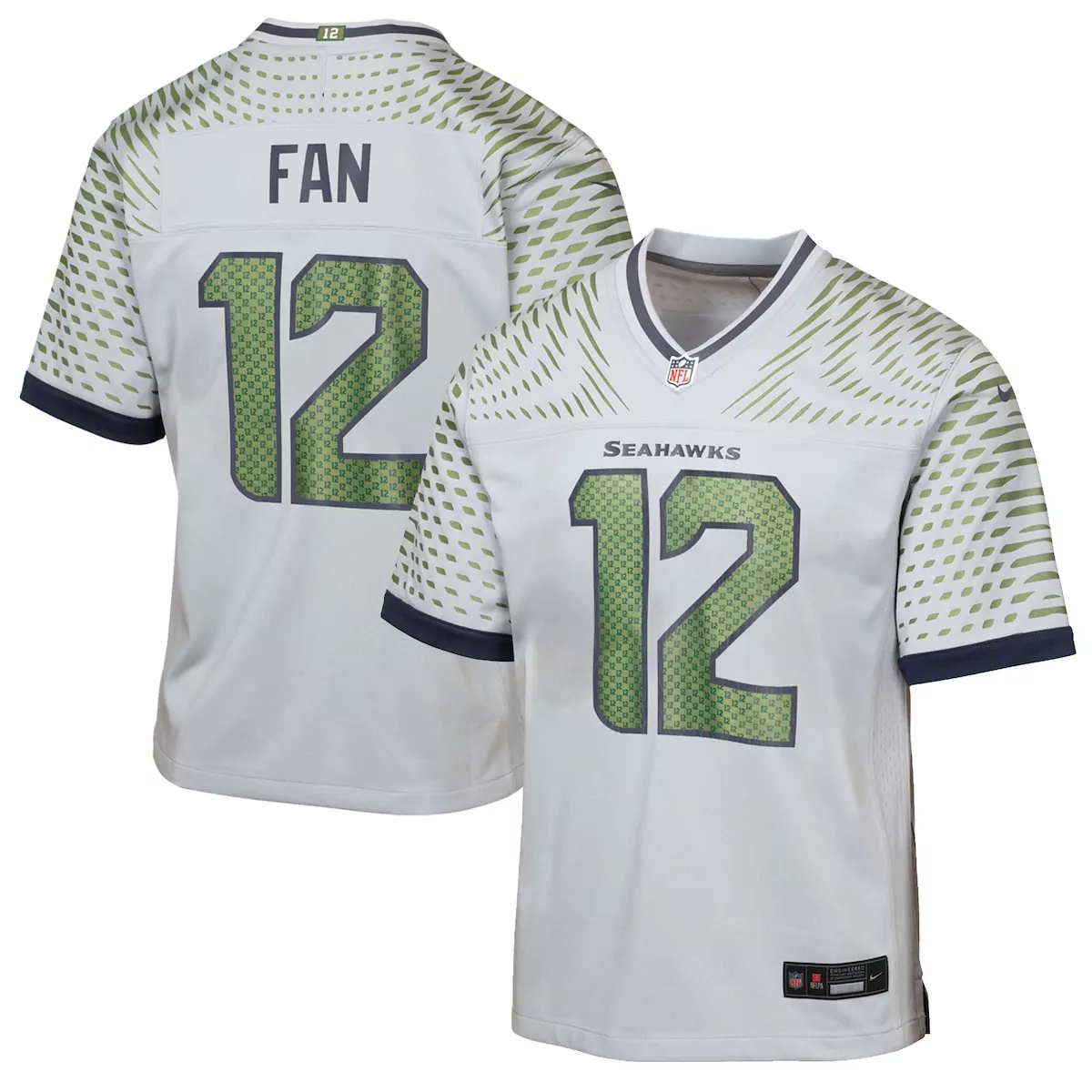 Seattle Seahawks 12s Wolf Gray 2025 Rivalries Collection Game Jersey | NTI | Fan Gear for Men, Women & Youth