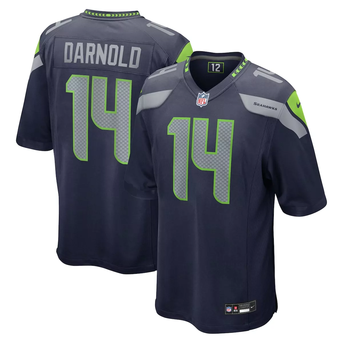 Seattle Seahawks 12th Fan College Navy Game Jersey | ZK7 | Game Day Outfit for Men, Women & Youth