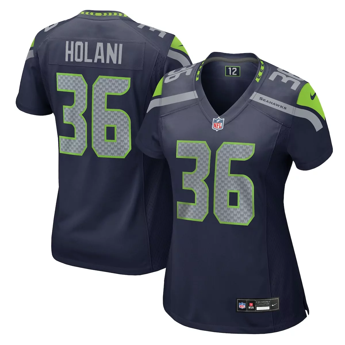 George Holani Seattle Seahawks College Navy Game Jersey | Stitched Fan Gear | For Men, Women & Youth