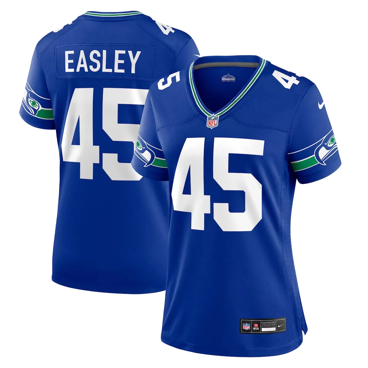 Kenny Easley Seattle Seahawks Royal Throwback Retired Player Game Jersey | Nostalgic Fan Gear for Game Day | For Men, Women & Youth
