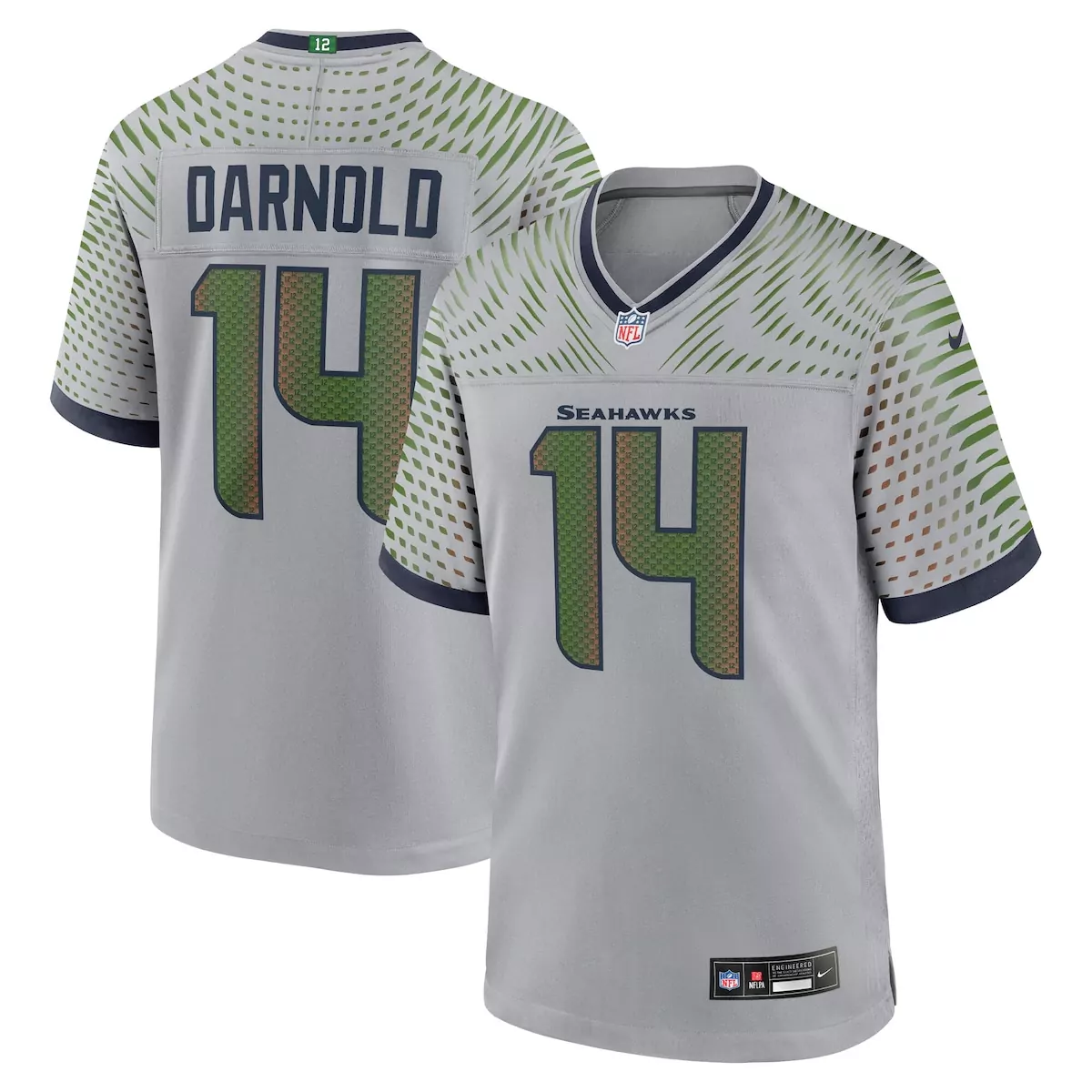 Sam Darnold Seattle Seahawks Wolf Gray 2025 Rivalries Collection Game Jersey | Unique Fan Gear | For Men, Women & Youth