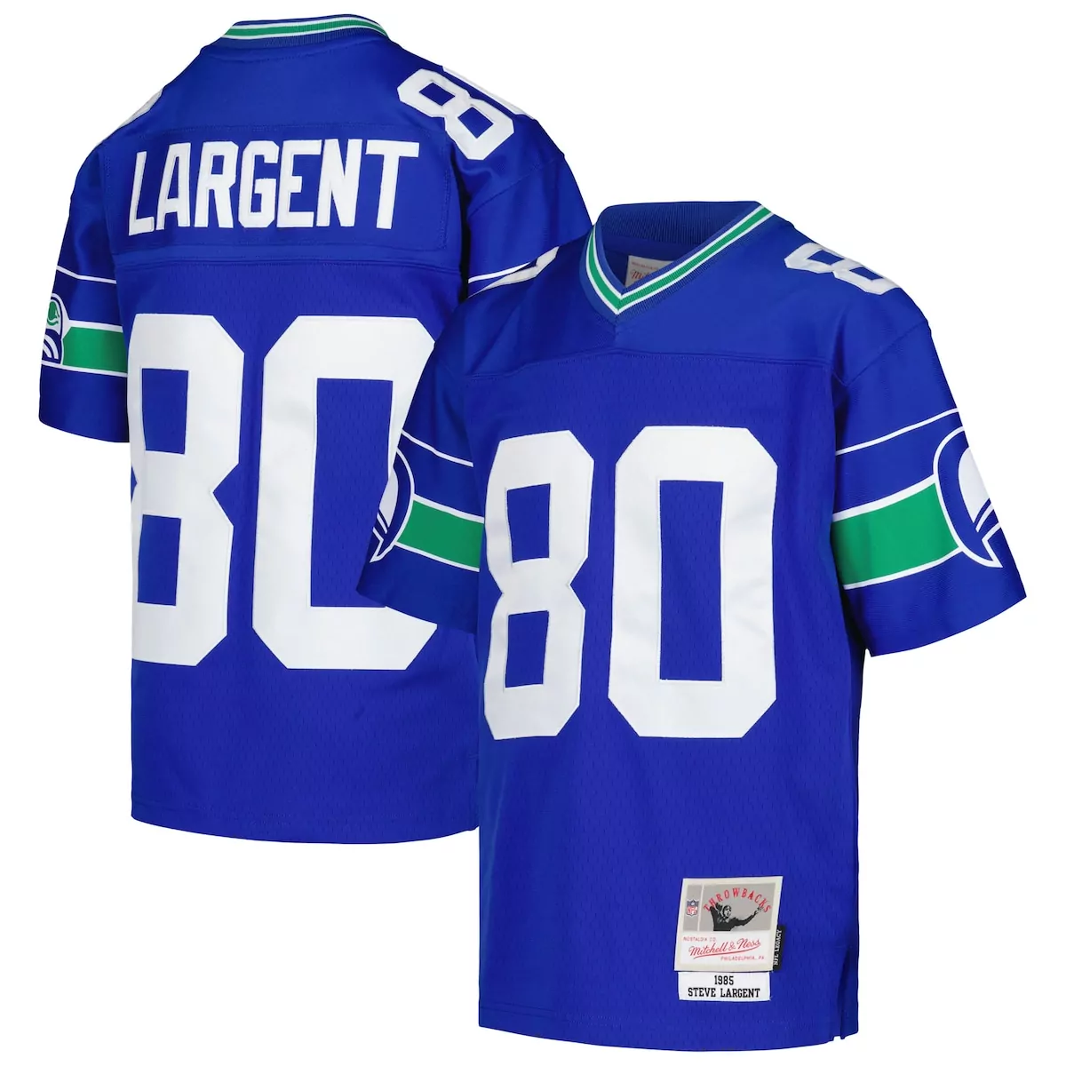 Steve Largent Seattle Seahawks Royal 1985 Retired Player Legacy Jersey | Classic Fan Gear | For Men, Women & Youth