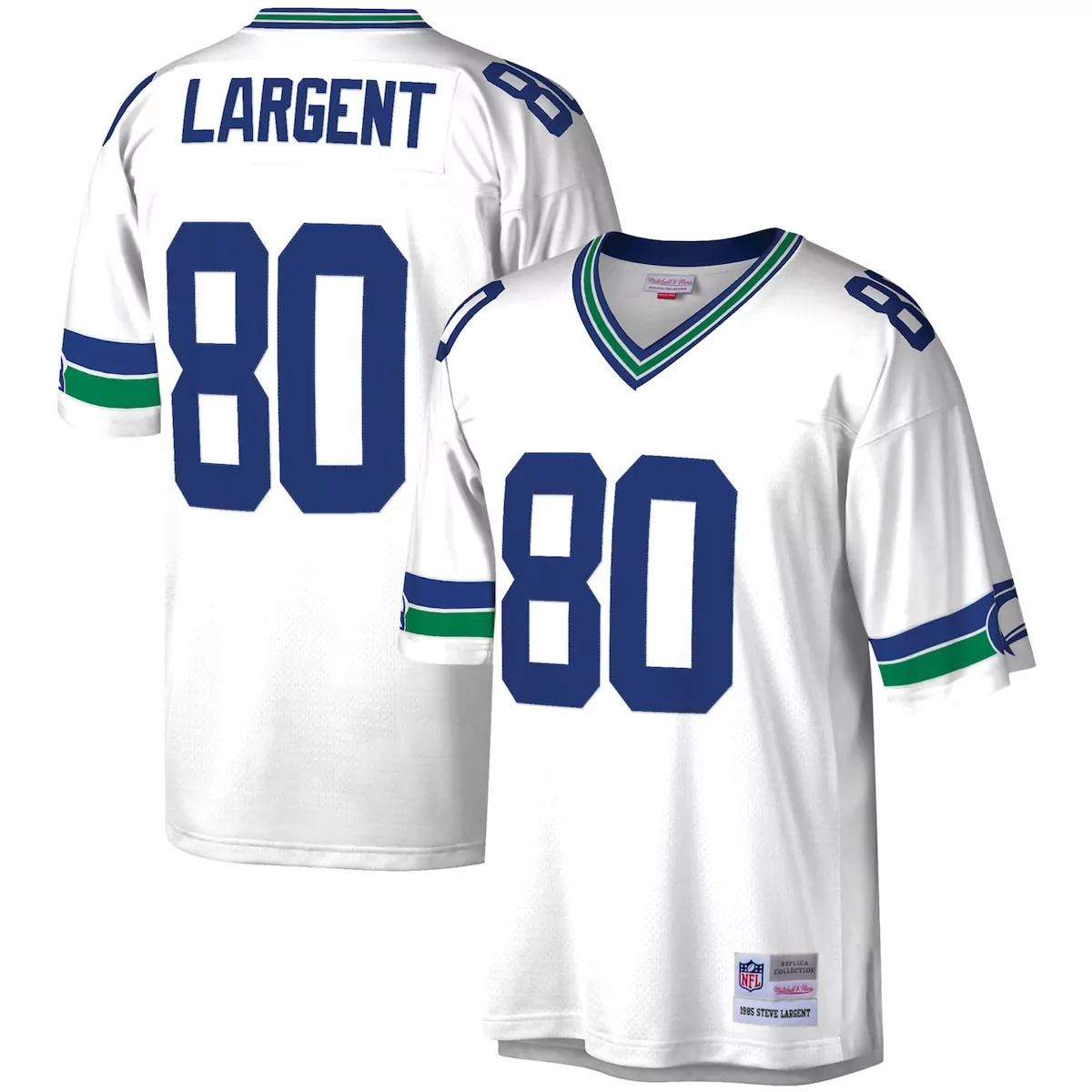 Steve Largent Seattle Seahawks White Legacy Jersey | Classic Fan Gear | For Men, Women & Youth