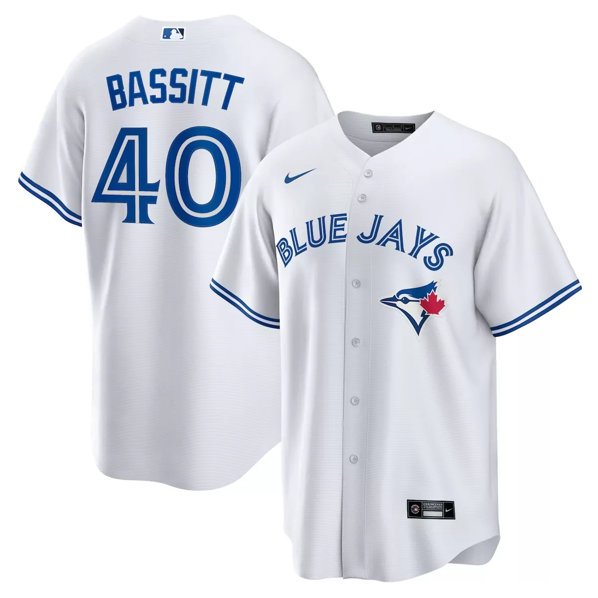 Chris Bassitt Toronto Blue Jays White Home Jersey | Stylish Fan Gear | Ideal Gift for Men, Women & Youth