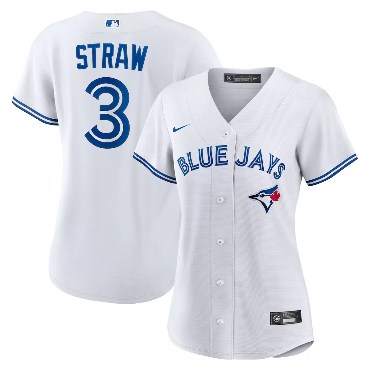 Myles Straw Toronto Blue Jays White Home Jersey | Stylish Fan Gear for Men, Women & Youth