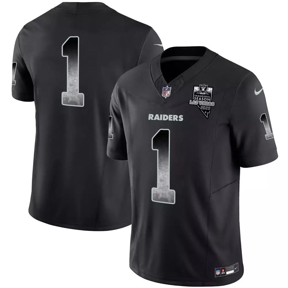 Las Vegas Raiders Team Black Vapor Jersey | Stitched Smoke Style | Replica Fan Gear for Men, Women & Youth