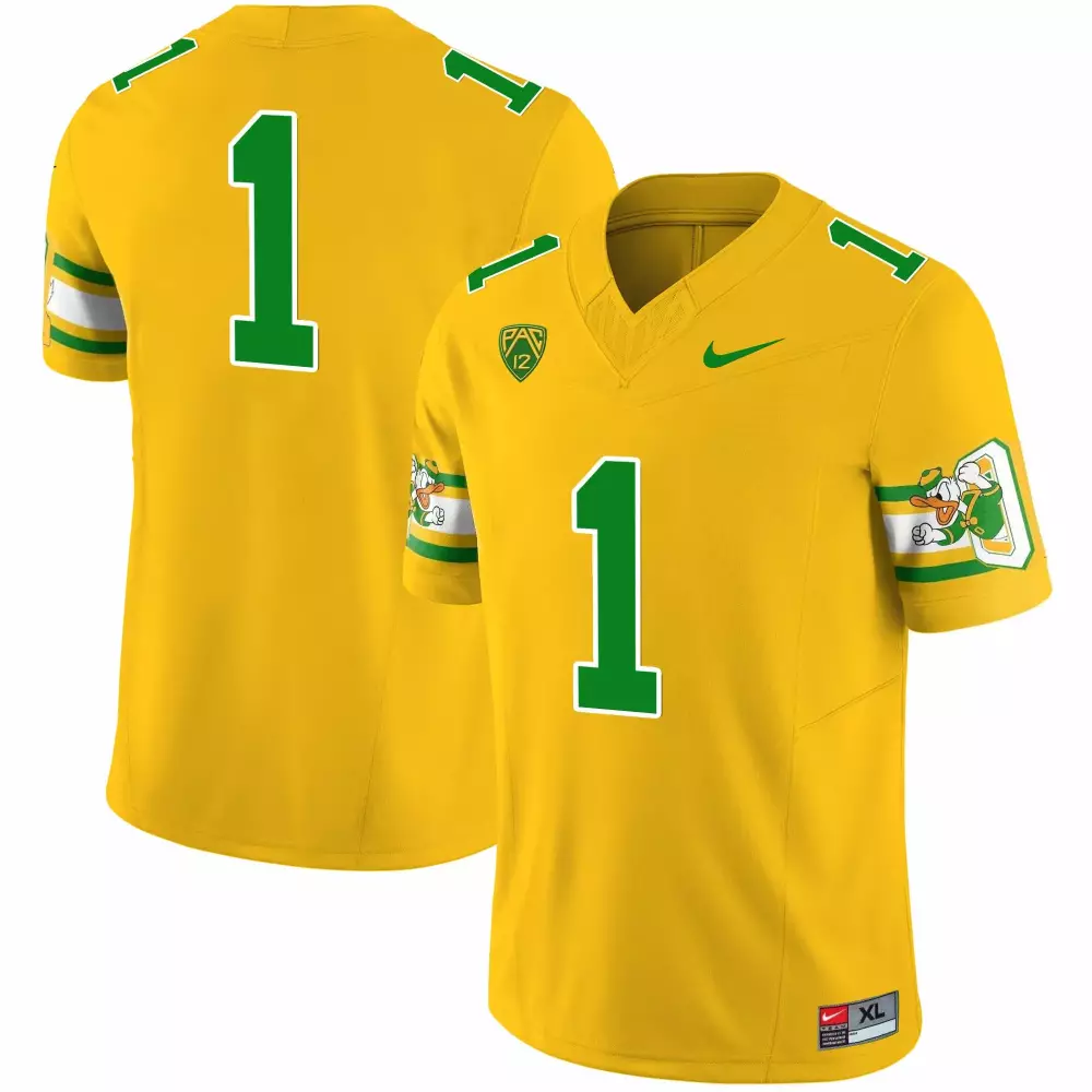 Oregon Ducks 1984 Throwback Jersey | Yellow Stitched Design | Limited Edition Fan Gear | For Men, Women & Youth
