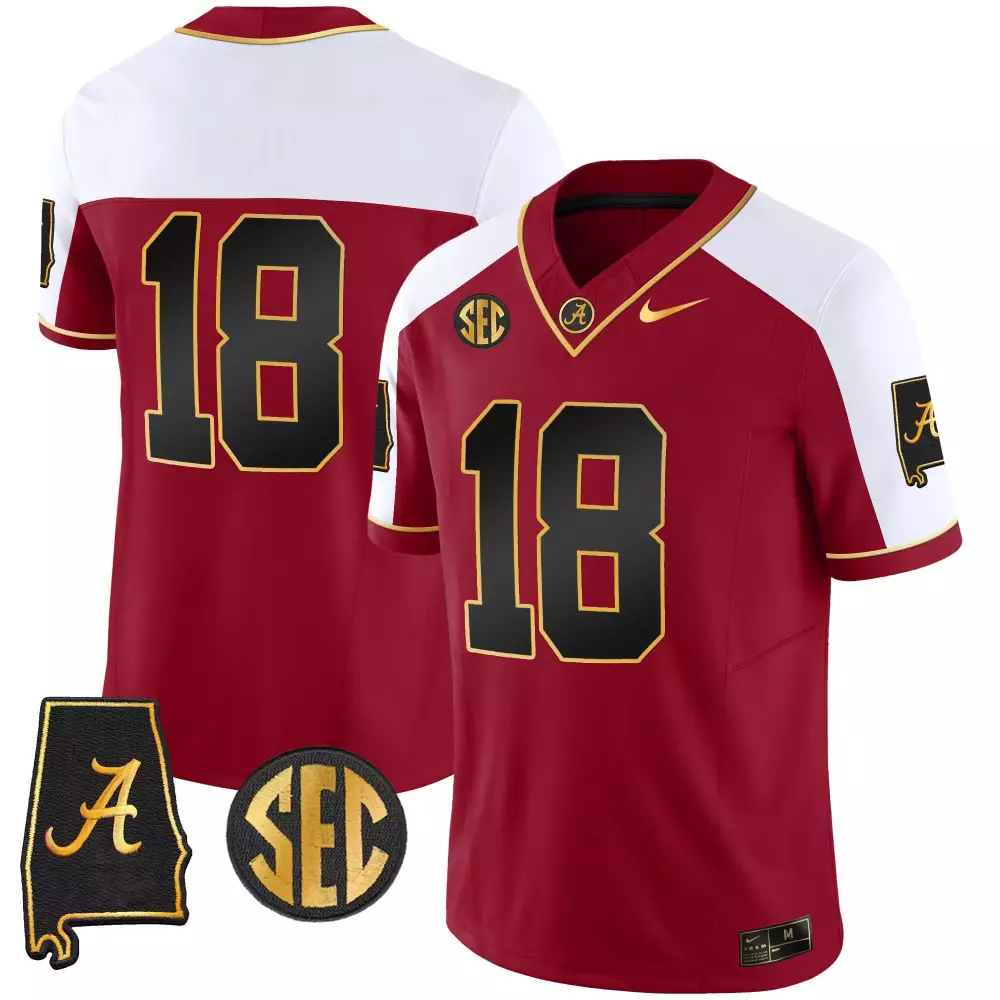 18 Alabama Crimson Tide Team Alternate Men's Gold Vapor Limited Jersey | Stitched Design | Fan Gear for Men, Women & Youth