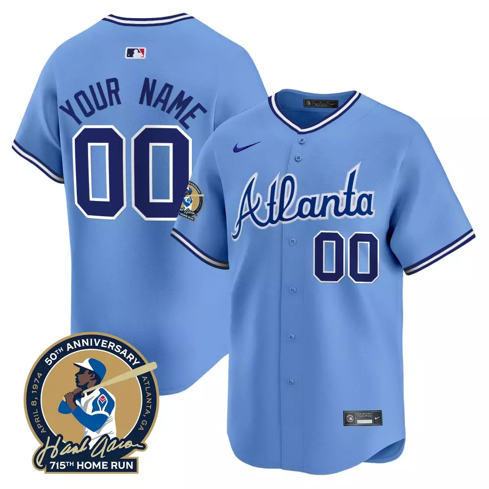 1982 Atlanta Braves Men's Vapor Premier Limited Custom Jersey | All Stitched Throwback Style | Fan Gear for Game Day | For Men, Women & Youth
