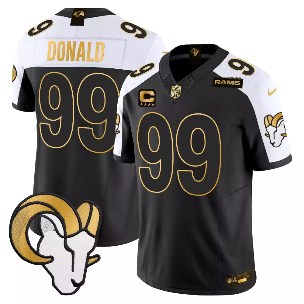 Aaron Donald 2024 Gold Vapor Limited Jersey | Los Angeles Rams Men's Edition | Stitched Fan Gear for Game Day | For Men, Women & Youth