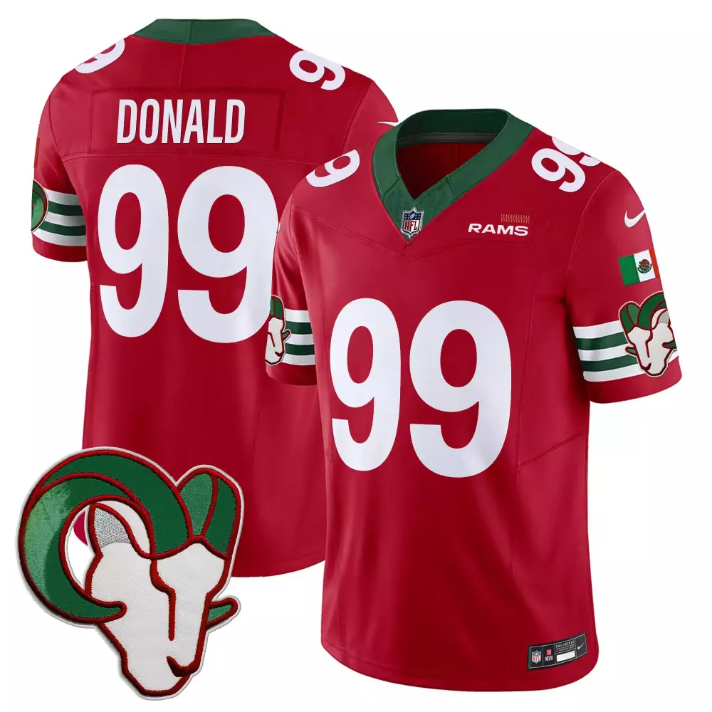 Aaron Donald Los Angeles Rams Men's Red Mexico Vapor Limited Jersey | Stylish Fan Gear | For Men, Women & Youth